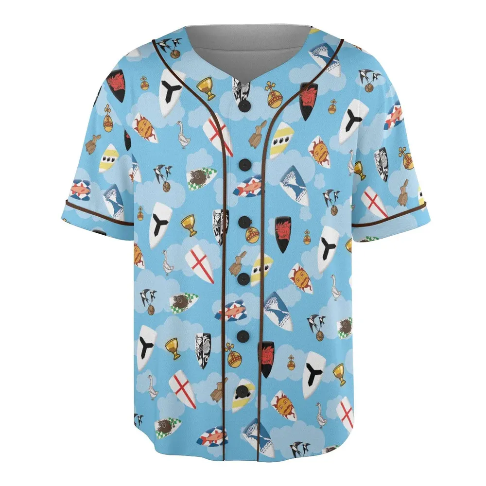 Coat Of Arms Monty Python and the Holy Grail Unisex Baseball Jersey - 3