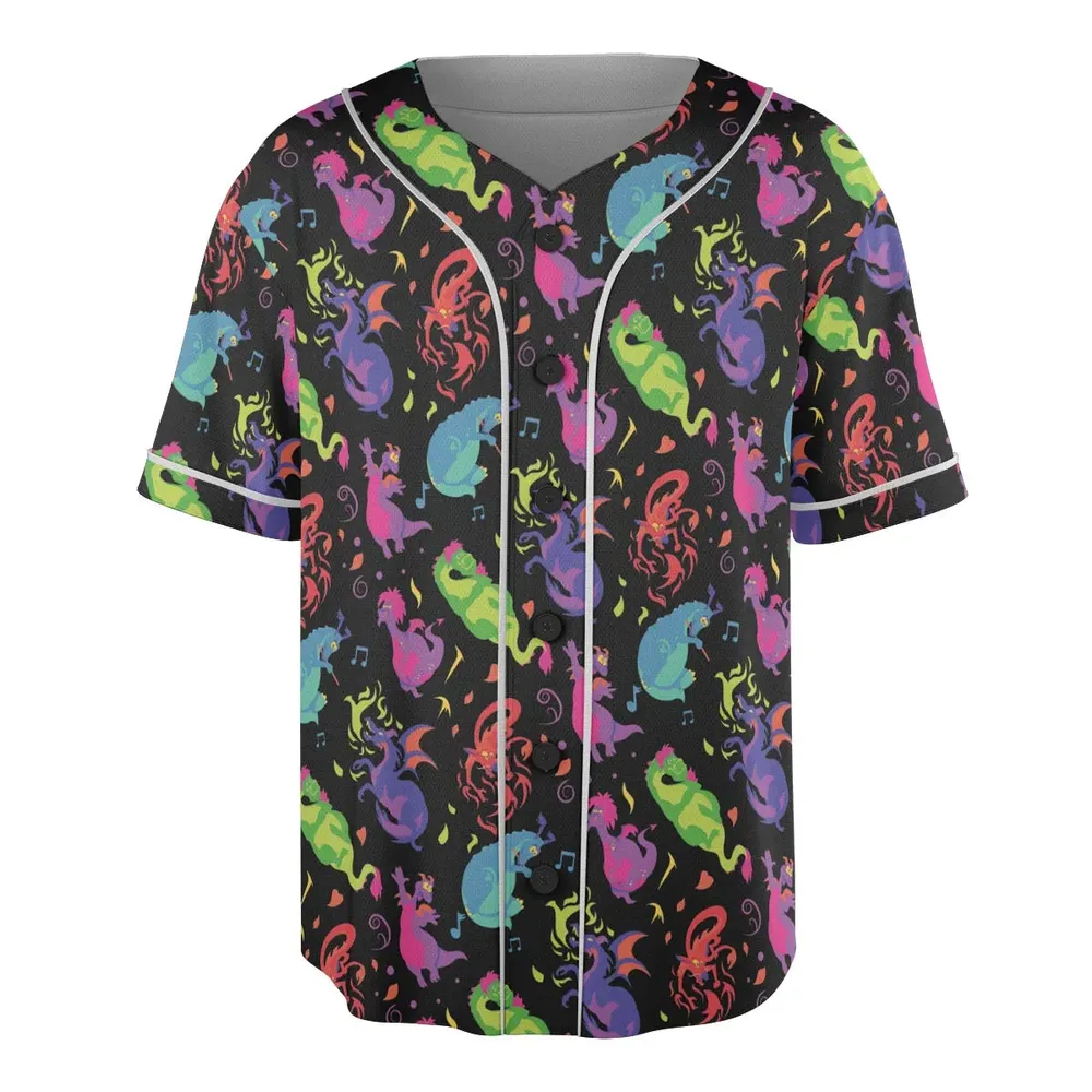Classic Dragons Unisex Baseball Jersey - 3