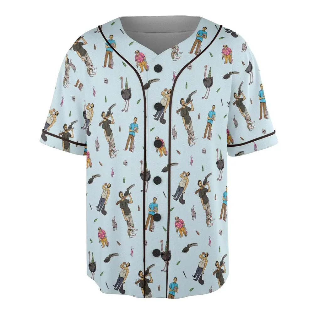 Count Duckula Characters Unisex Baseball Jersey - 3