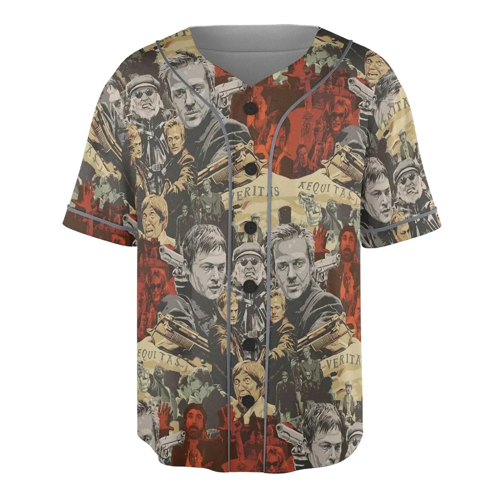 Retro 90s Action Film The Boondock Saints Unisex Baseball Jersey - 3