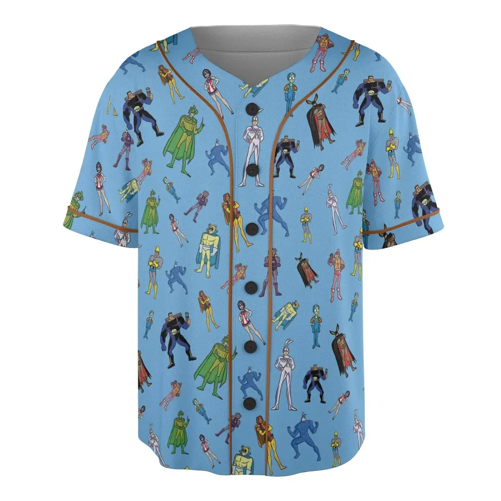 The Tick and Friends Unisex Baseball Jersey - 3