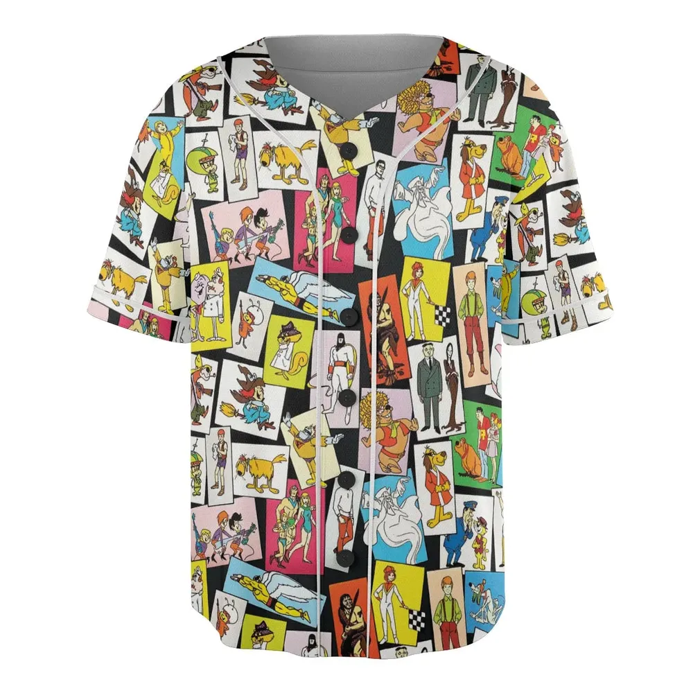 Back To The Day Old Cartoon Shows Unisex Baseball Jersey - 3