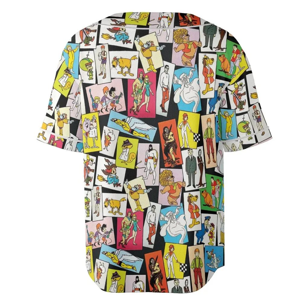Back To The Day Old Cartoon Shows Unisex Baseball Jersey - 4