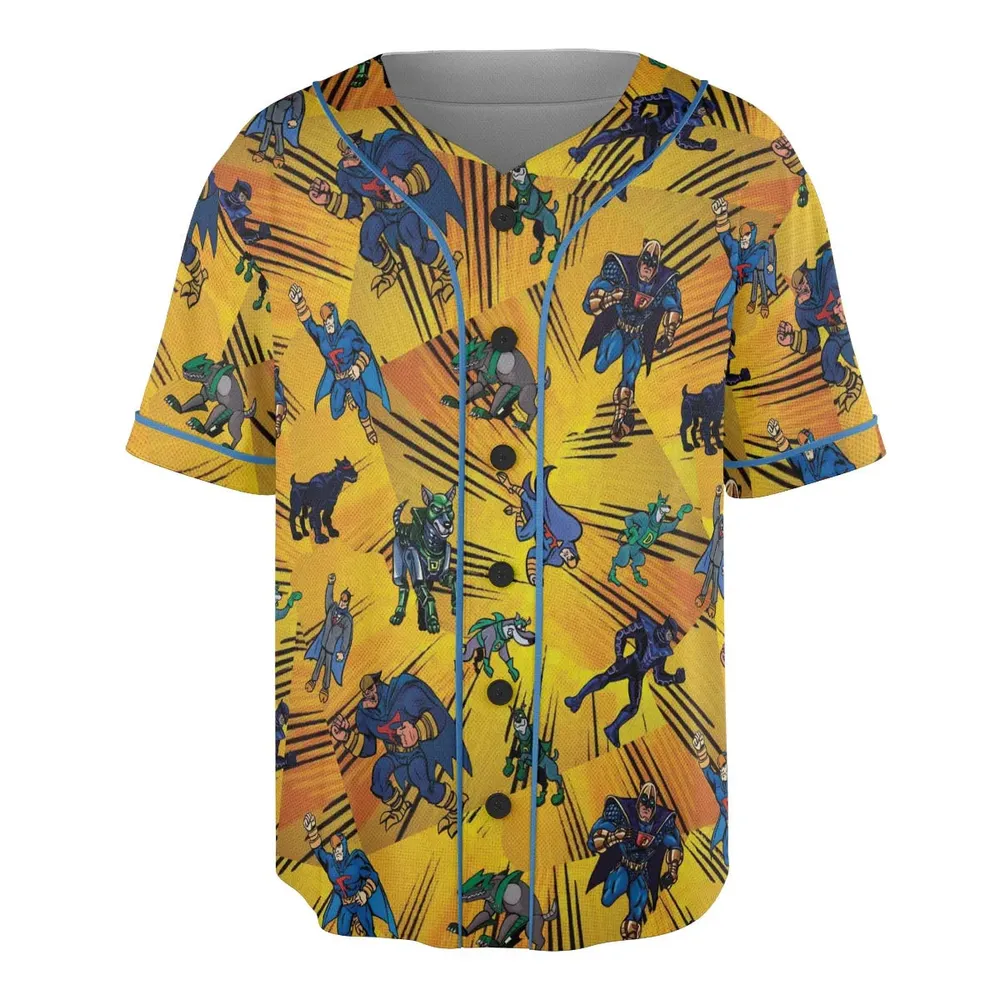 Blue Falcon and Dynomutt Unisex Baseball Jersey - 3