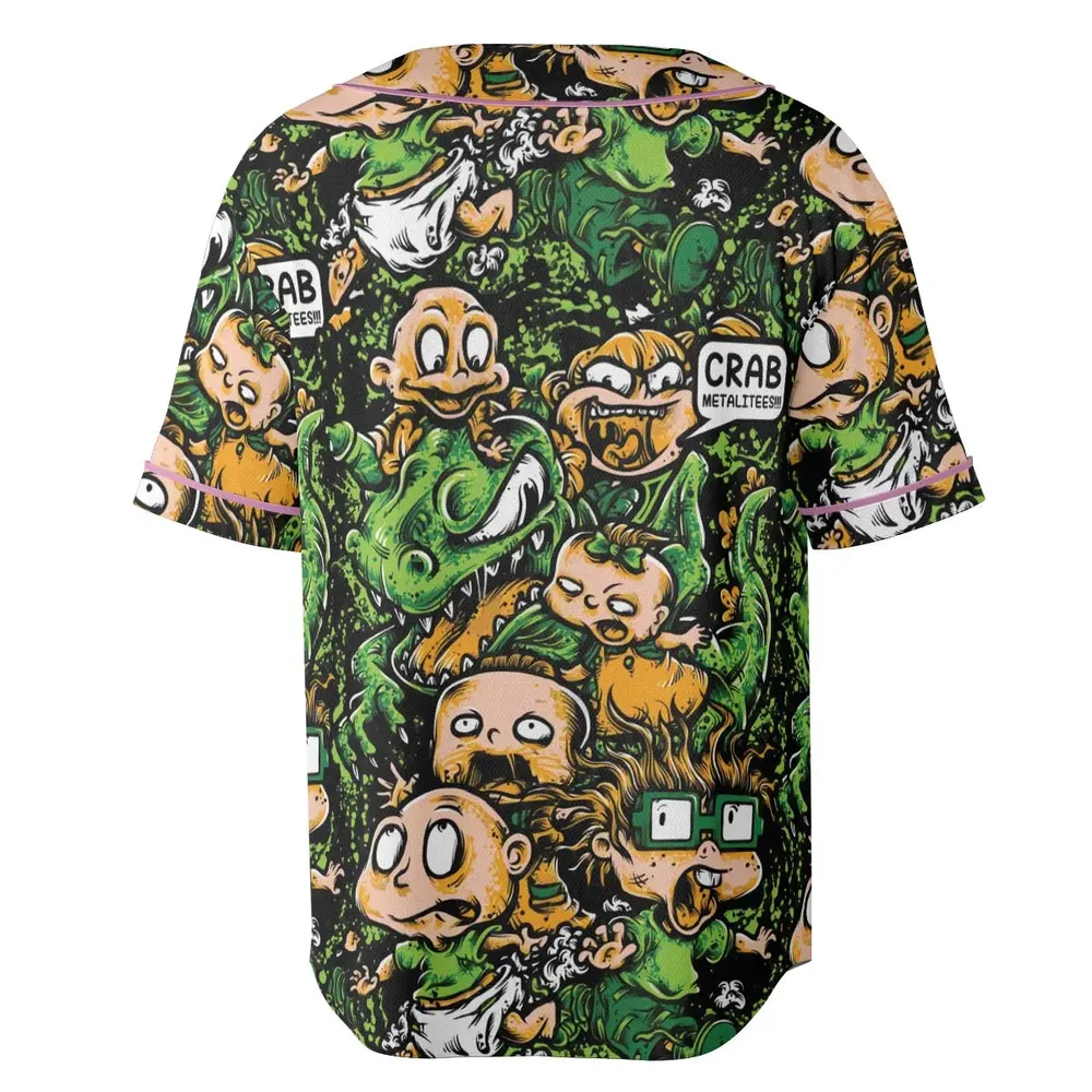 Old Skool Saturday Morning Rugrats Unisex Baseball Jersey - 4