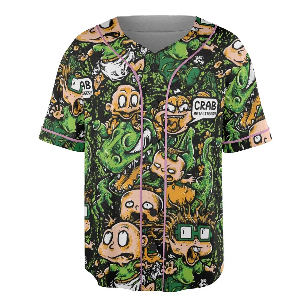 Old Skool Saturday Morning Rugrats Unisex Baseball Jersey - 3
