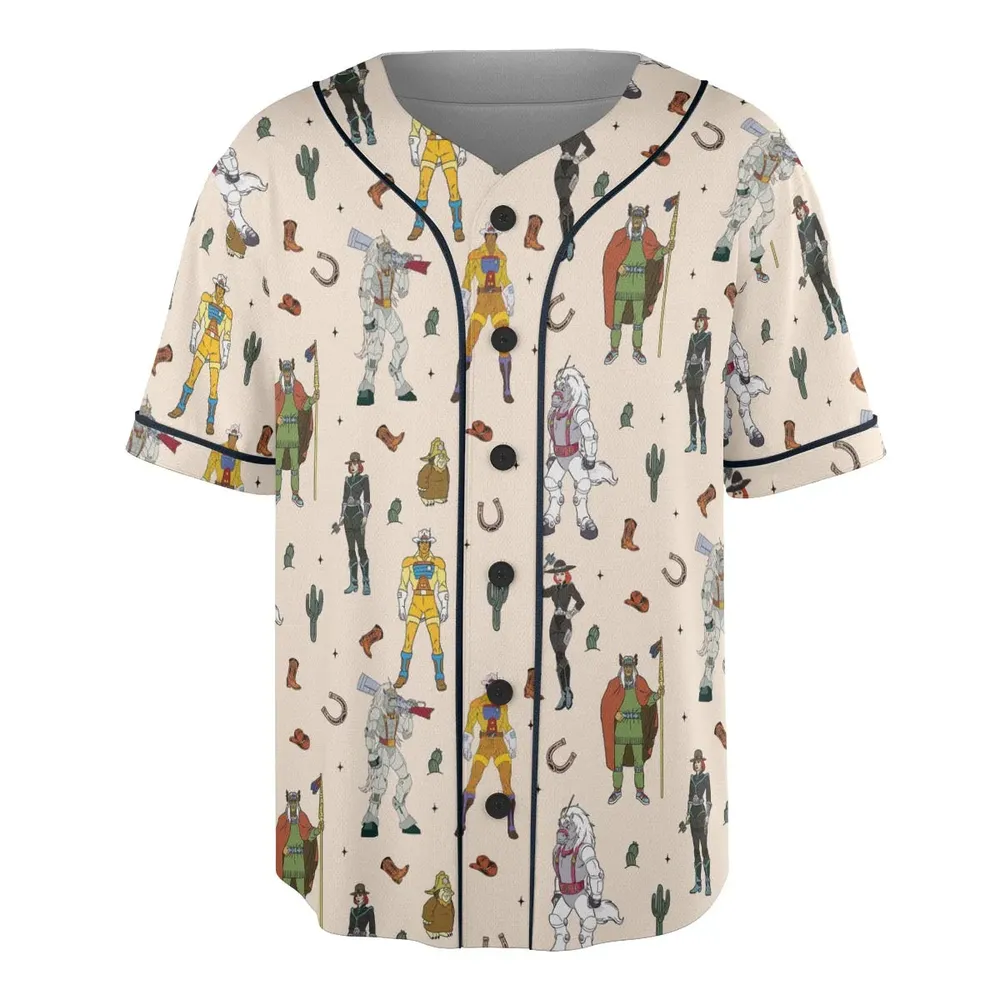 Western Bravestarr Characters Unisex Baseball Jersey - 3
