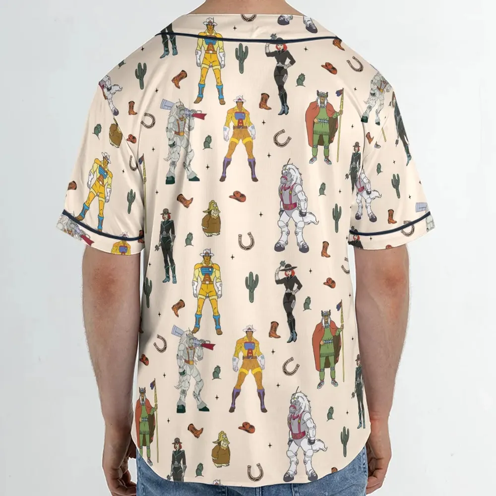 Western Bravestarr Characters Unisex Baseball Jersey - 2