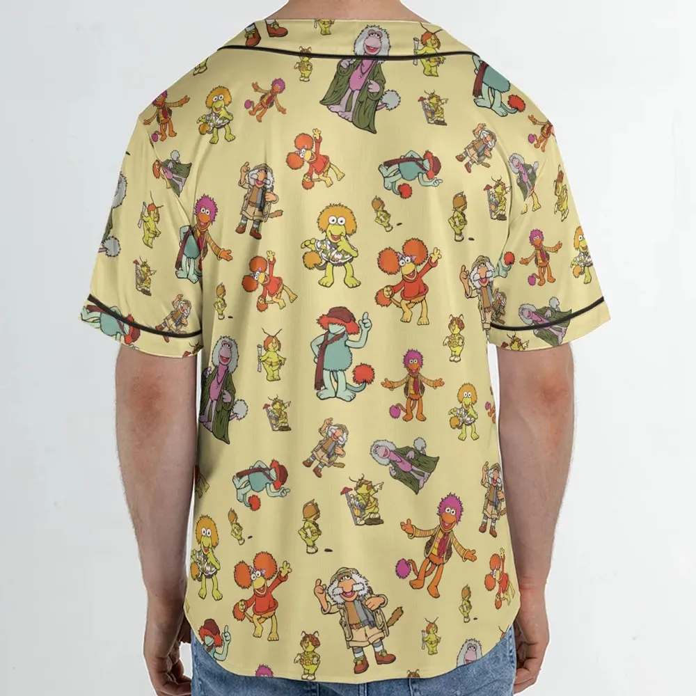 Fraggle Rock Characters Unisex Baseball Jersey - 2