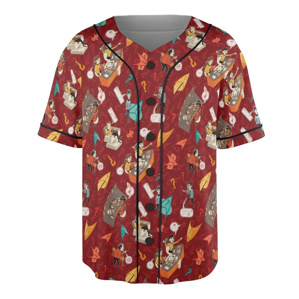 Star Trek Daily Activites Unisex Baseball Jersey - 3