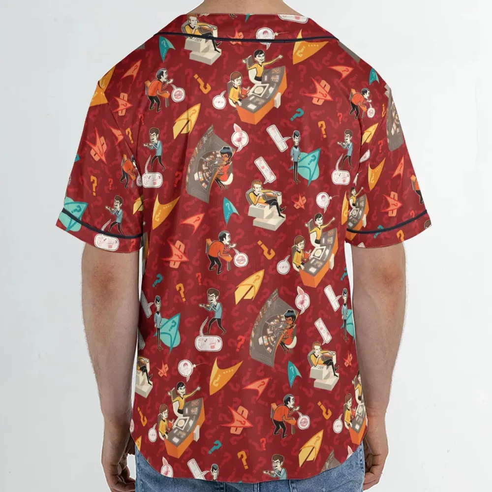 Star Trek Daily Activites Unisex Baseball Jersey - 2