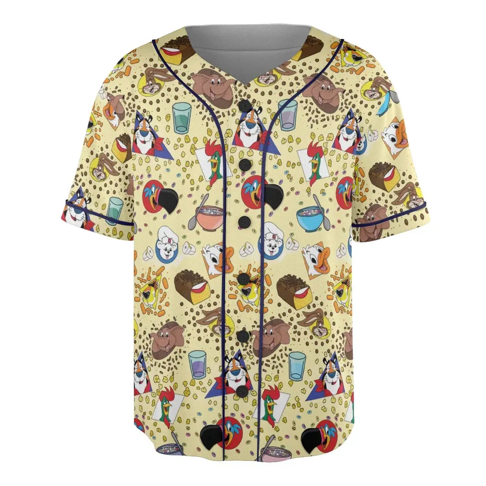 Bimbo Cheetos Cereal Mascot Unisex Baseball Jersey - 3