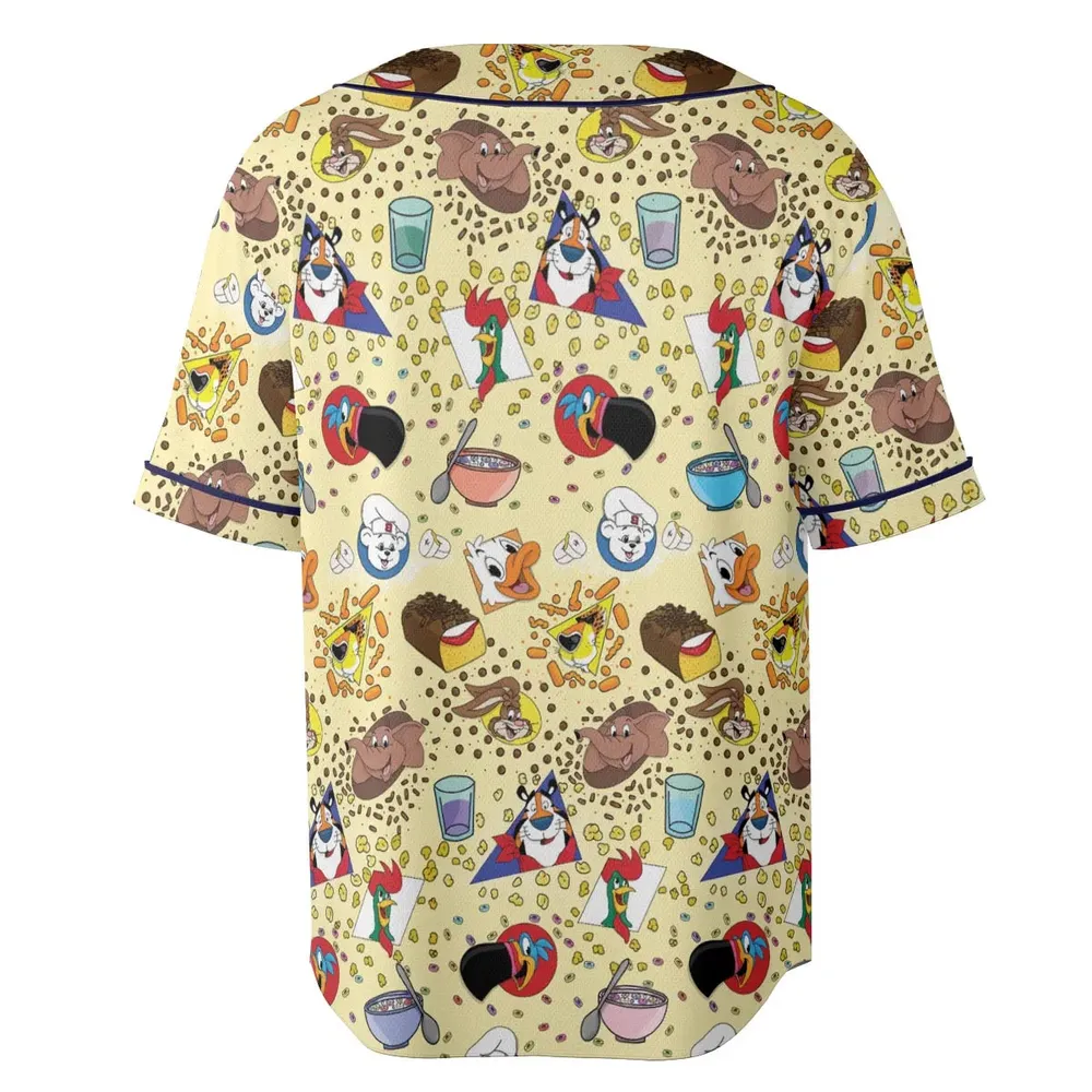 Bimbo Cheetos Cereal Mascot Unisex Baseball Jersey - 4