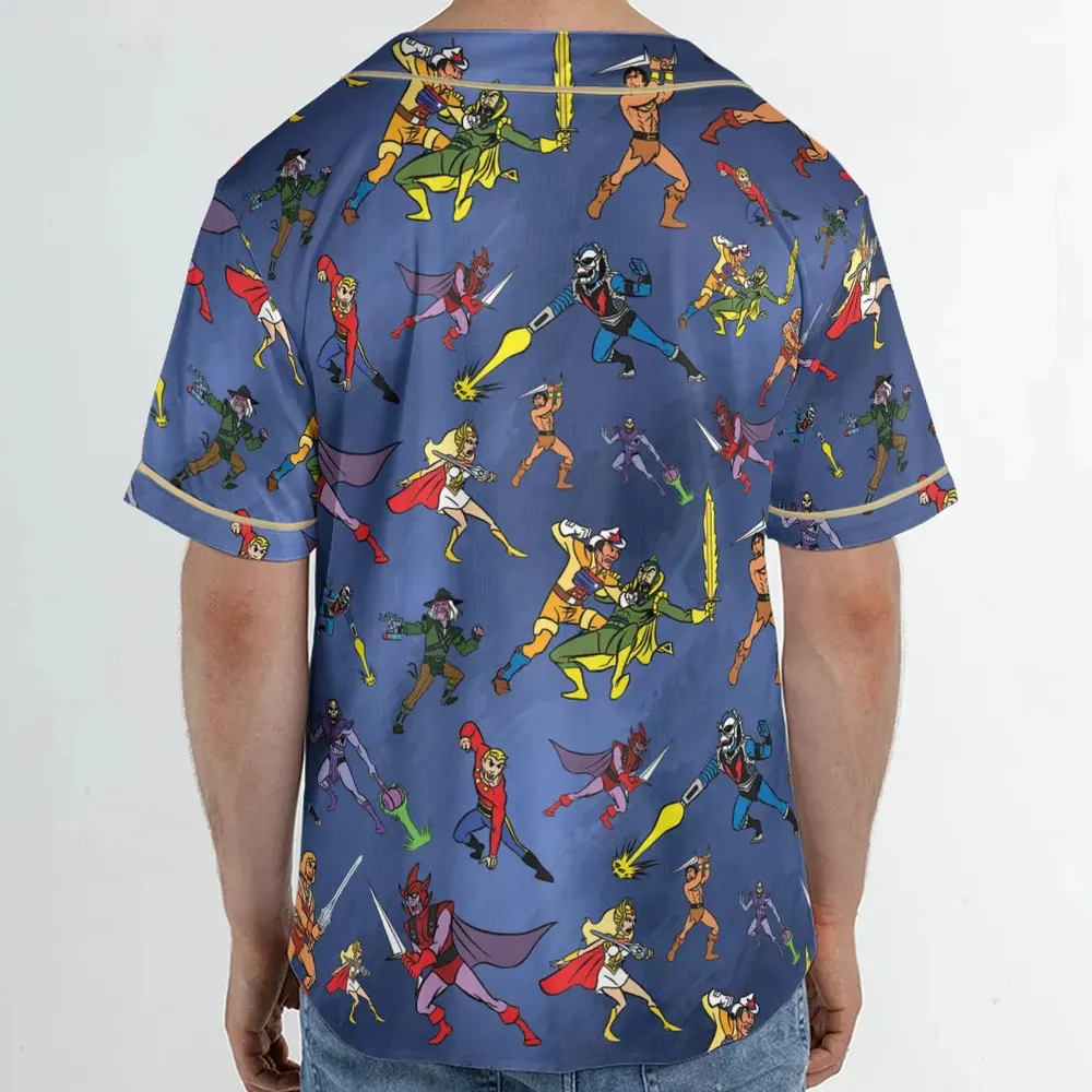 Filmation Battle Royal Unisex Baseball Jersey - 2