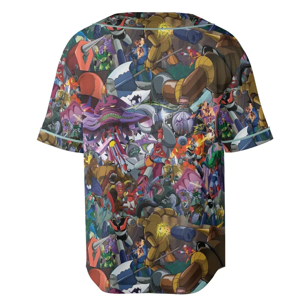 Shogun Warriors Battle Unisex Baseball Jersey - 4
