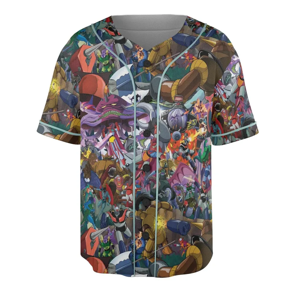 Shogun Warriors Battle Unisex Baseball Jersey - 3