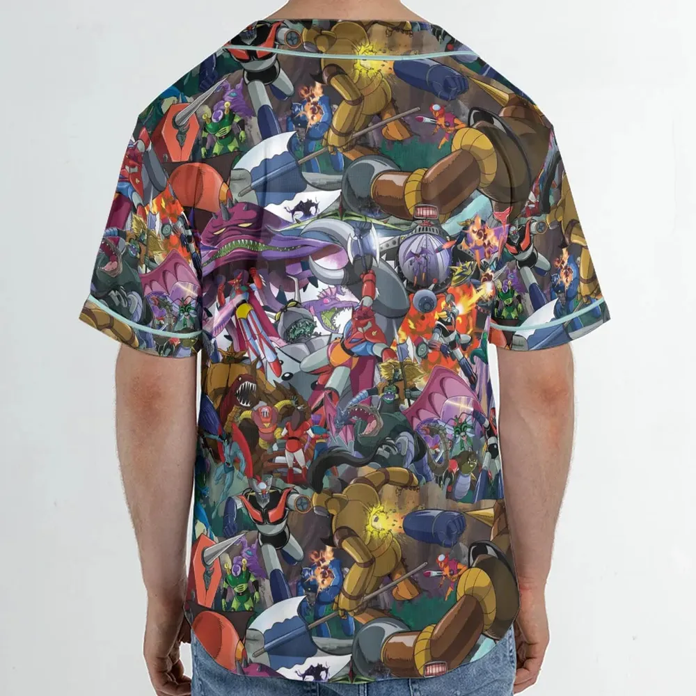 Shogun Warriors Battle Unisex Baseball Jersey - 2