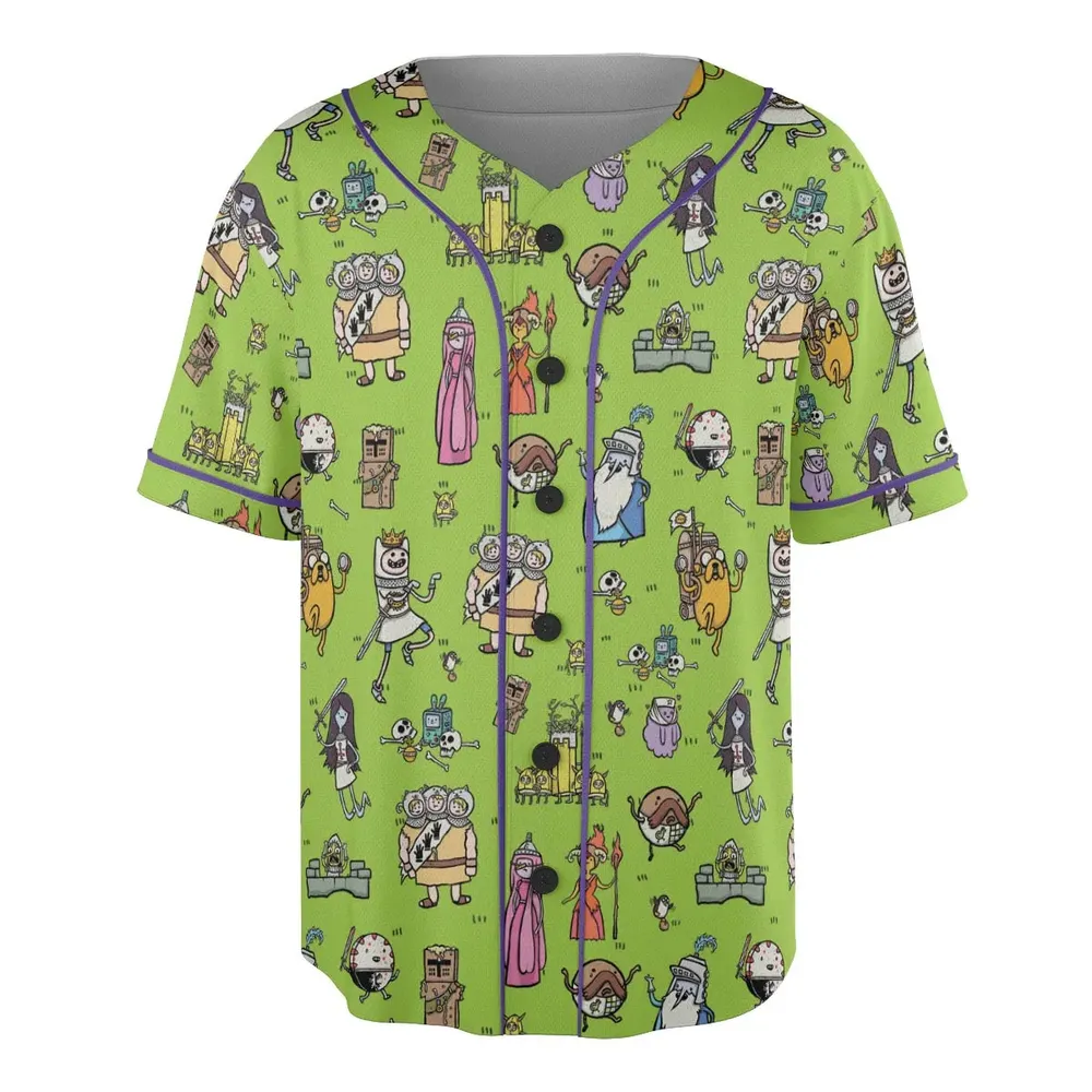 Finn Holy Adventure Adventure Time and Monty Python and the Holy Grail Unisex Baseball Jersey - 3