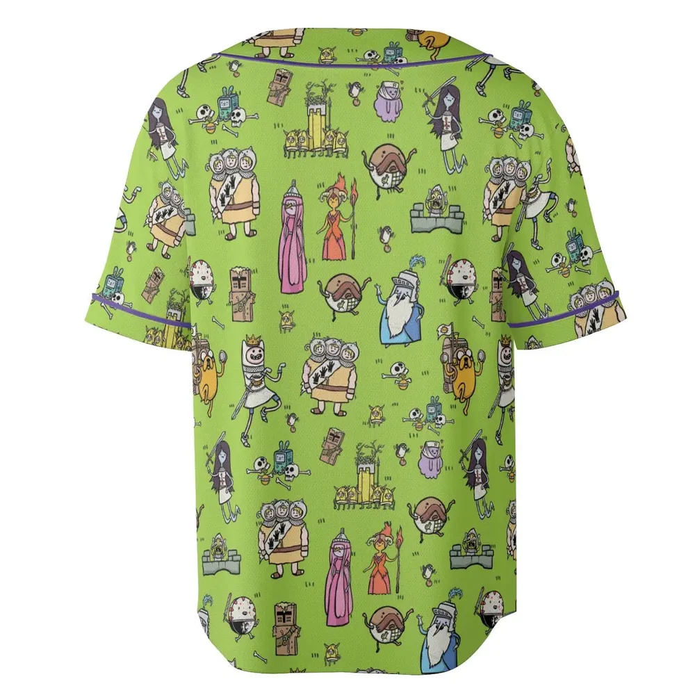Finn Holy Adventure Adventure Time and Monty Python and the Holy Grail Unisex Baseball Jersey - 4