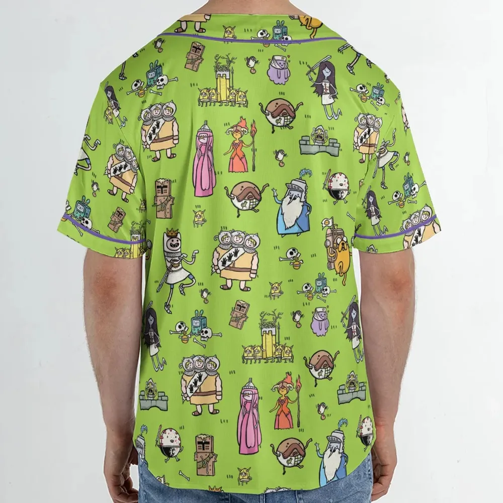 Finn Holy Adventure Adventure Time and Monty Python and the Holy Grail Unisex Baseball Jersey - 2