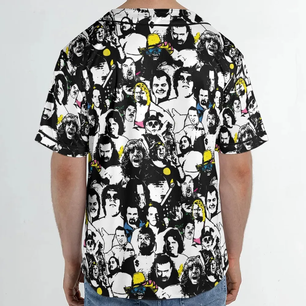 Iconic faces Royal Rumble Unisex Baseball Jersey - 2