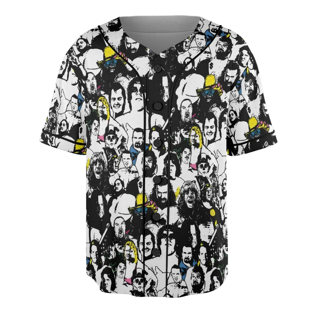 Iconic faces Royal Rumble Unisex Baseball Jersey - 3
