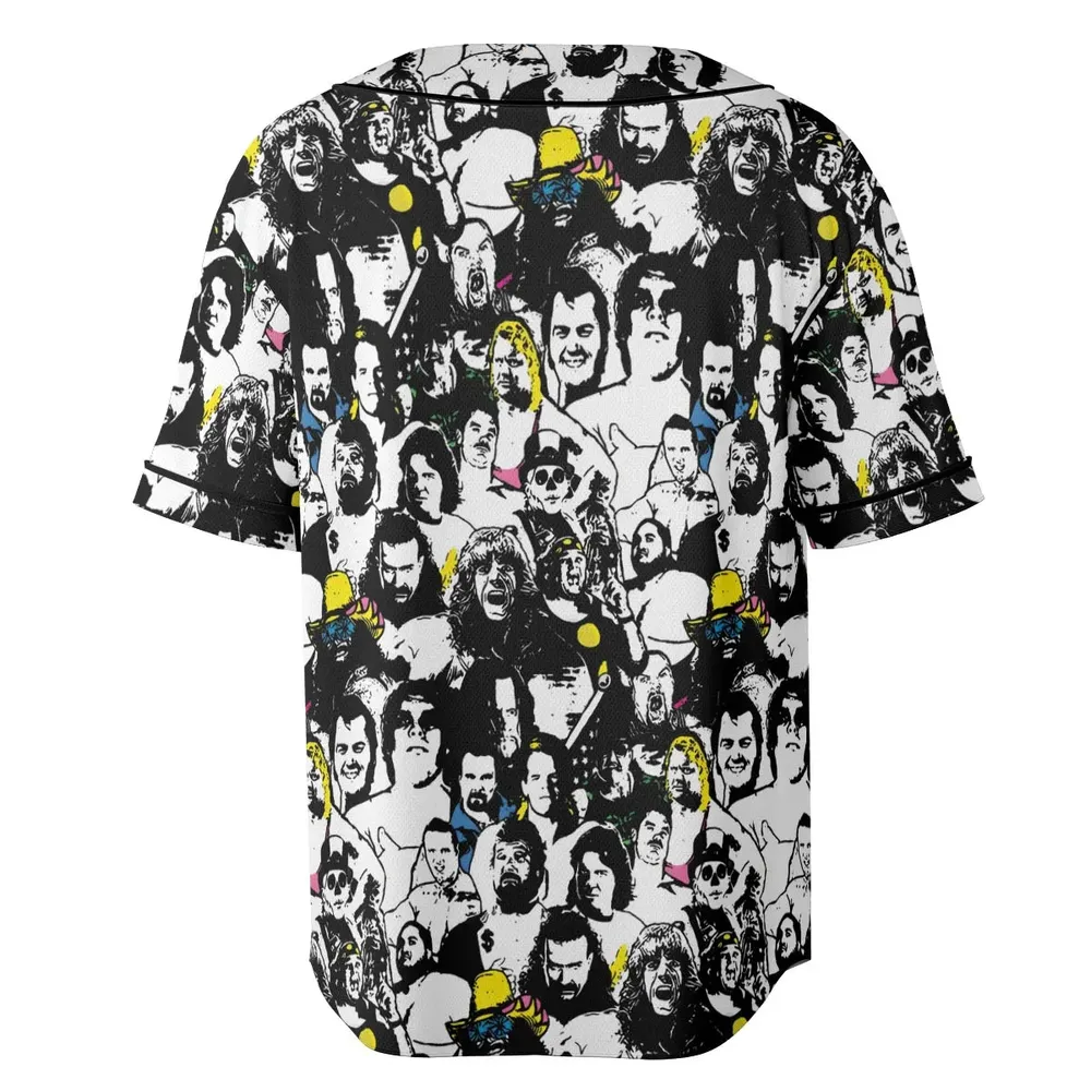 Iconic faces Royal Rumble Unisex Baseball Jersey - 4