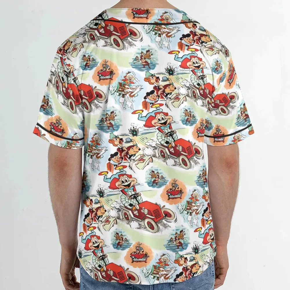 Wind in the Willows Characters Unisex Baseball Jersey - 2