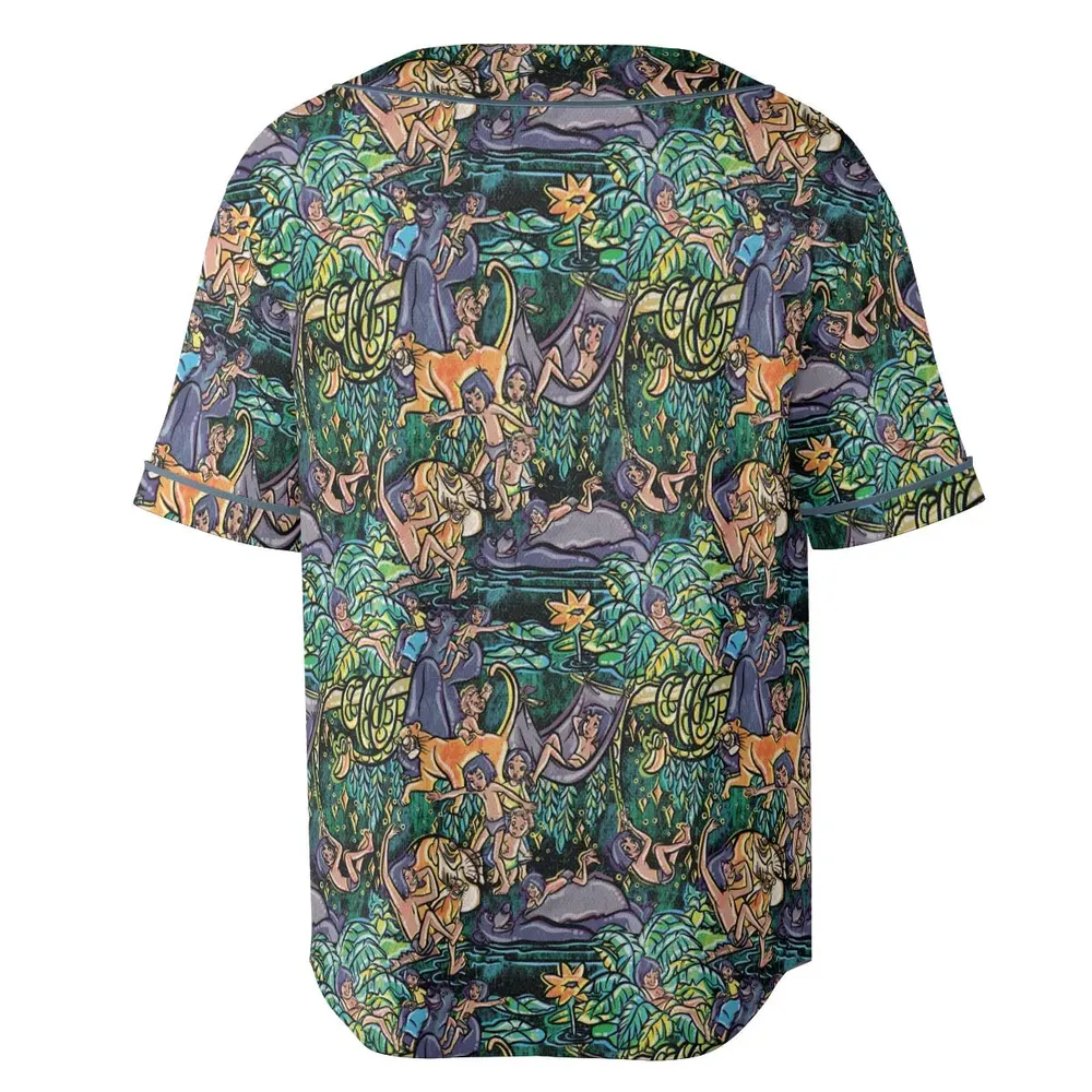 Best Friends Forever Mowgli and Baloo The Jungle Book Unisex Baseball Jersey - 4