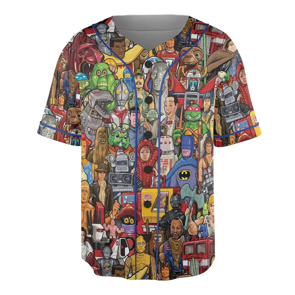 The Best Obscure 80s Toy Lines Unisex Baseball Jersey - 3