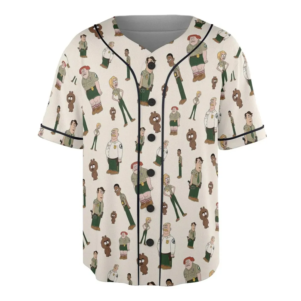 Nature Calls Brickleberry Unisex Baseball Jersey - 3