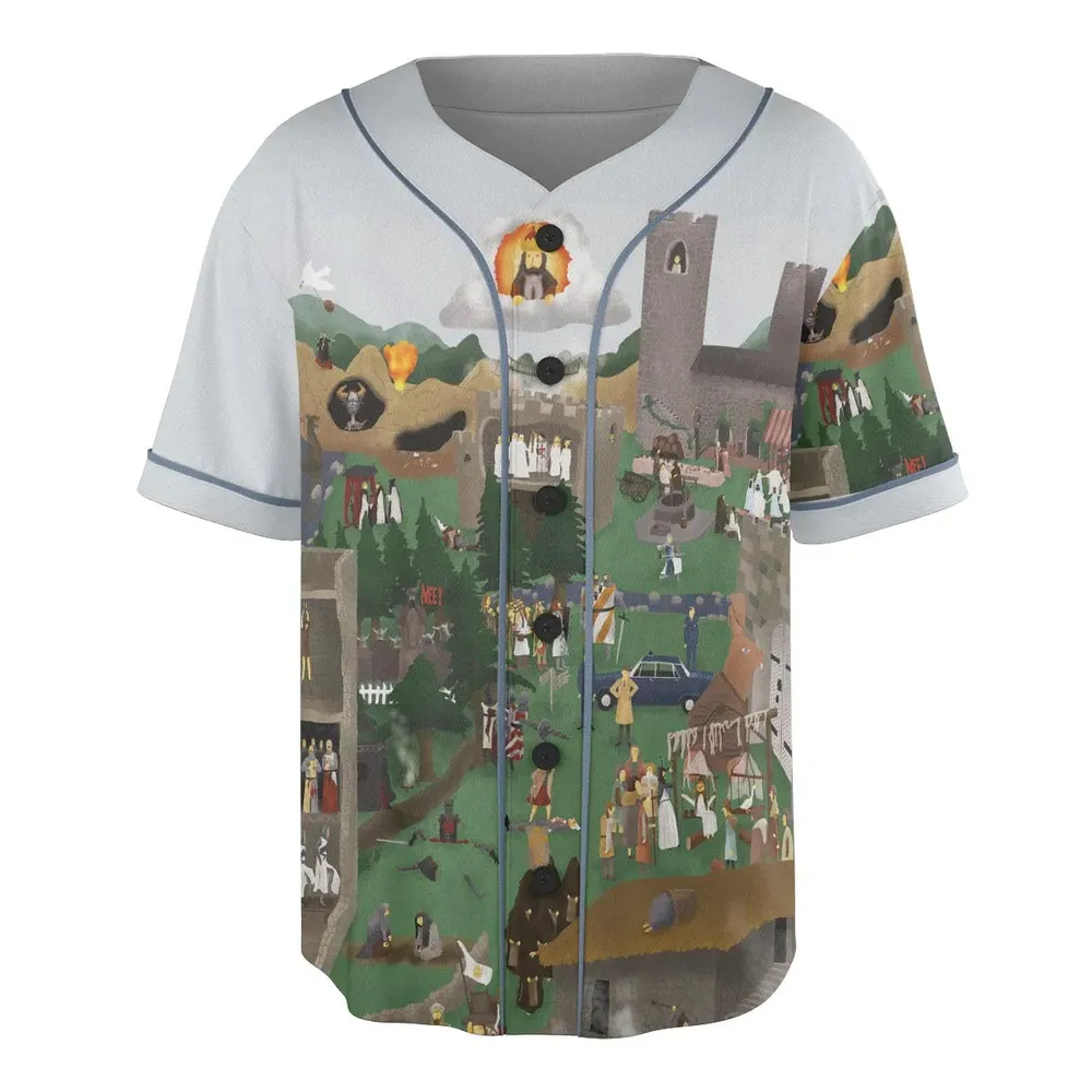 England 932 A.D Monty Python and The Holy Grail Unisex Baseball Jersey - 3