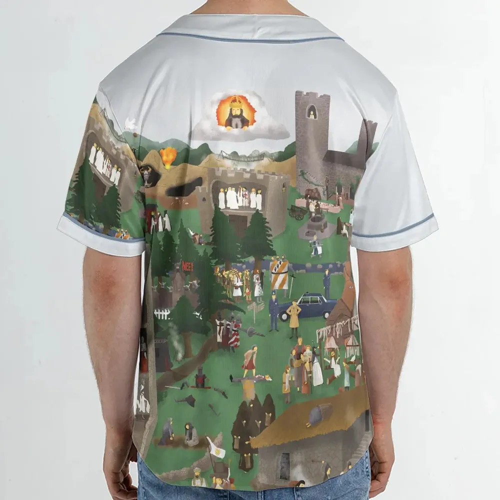 England 932 A.D Monty Python and The Holy Grail Unisex Baseball Jersey - 2