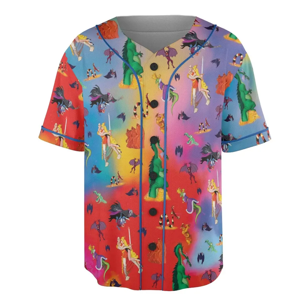 Dragon's Lair Characters Unisex Baseball Jersey - 3