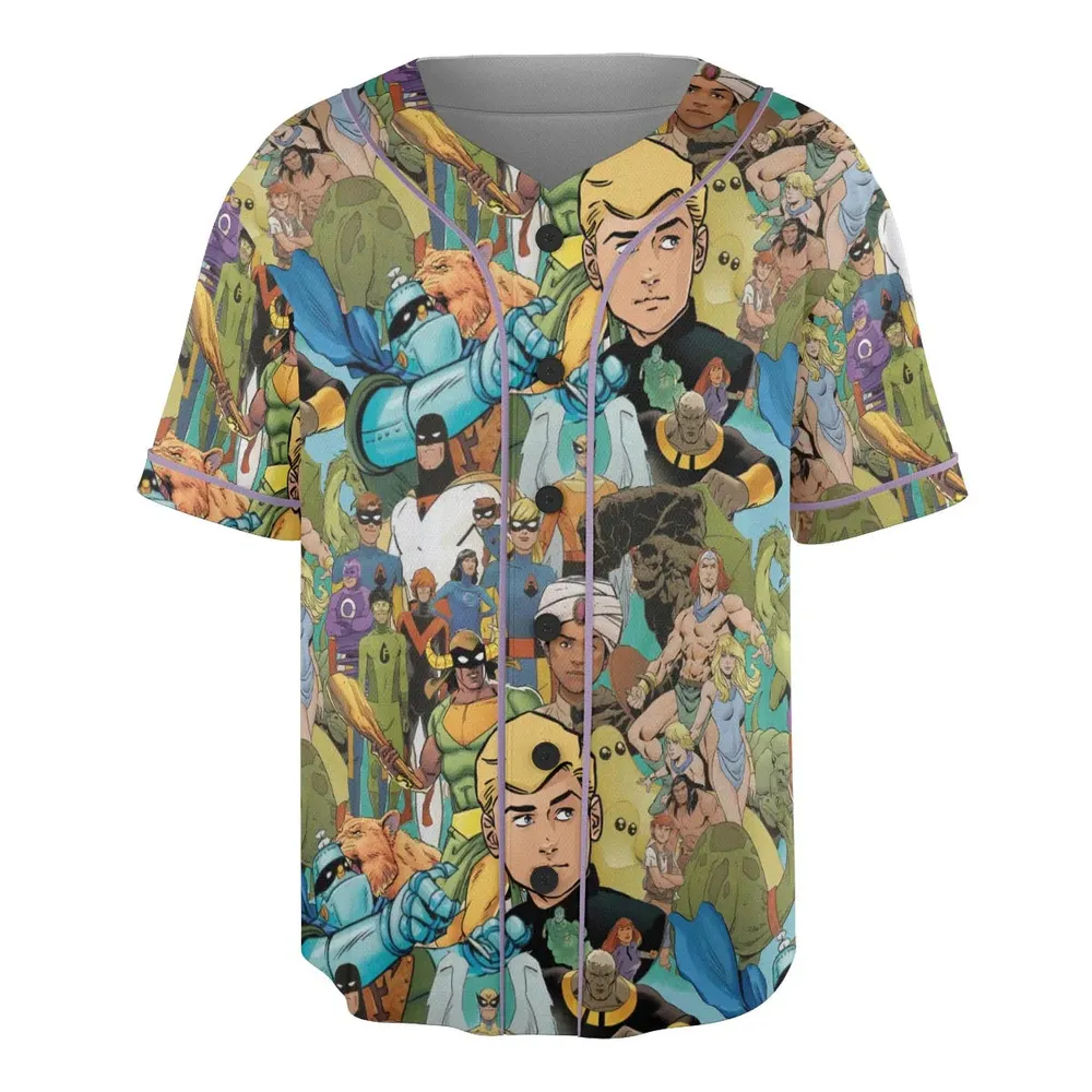 Futures Quest Heroes Unisex Baseball Jersey - 3