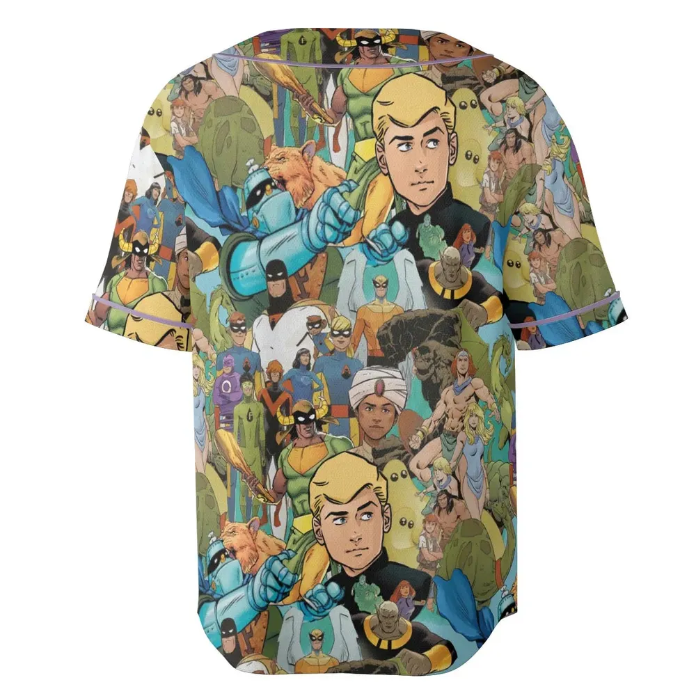 Futures Quest Heroes Unisex Baseball Jersey - 4