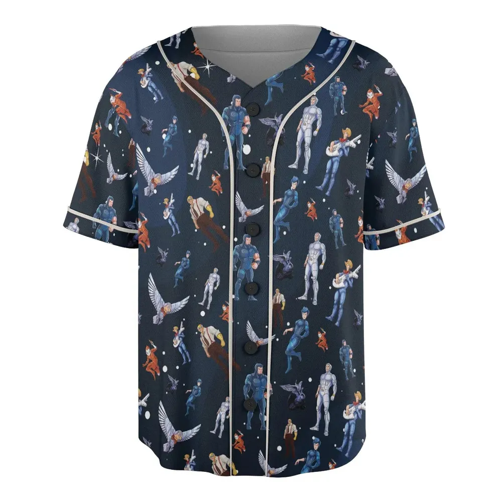 Silverhawks Cartoon Characters Unisex Baseball Jersey - 3