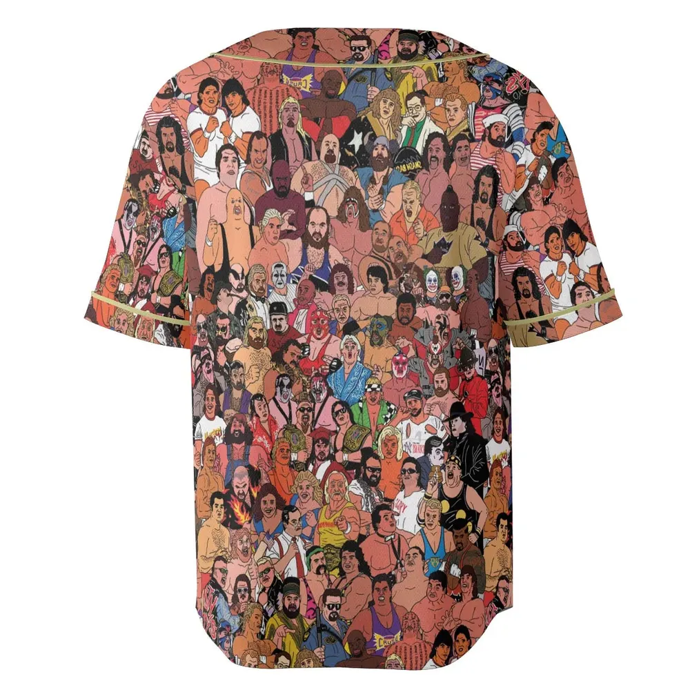 90s Professional Wrestlers Unisex Baseball Jersey - 4