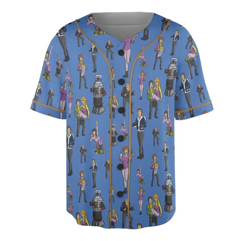 Lost In Space Characters Unisex Baseball Jersey - 3