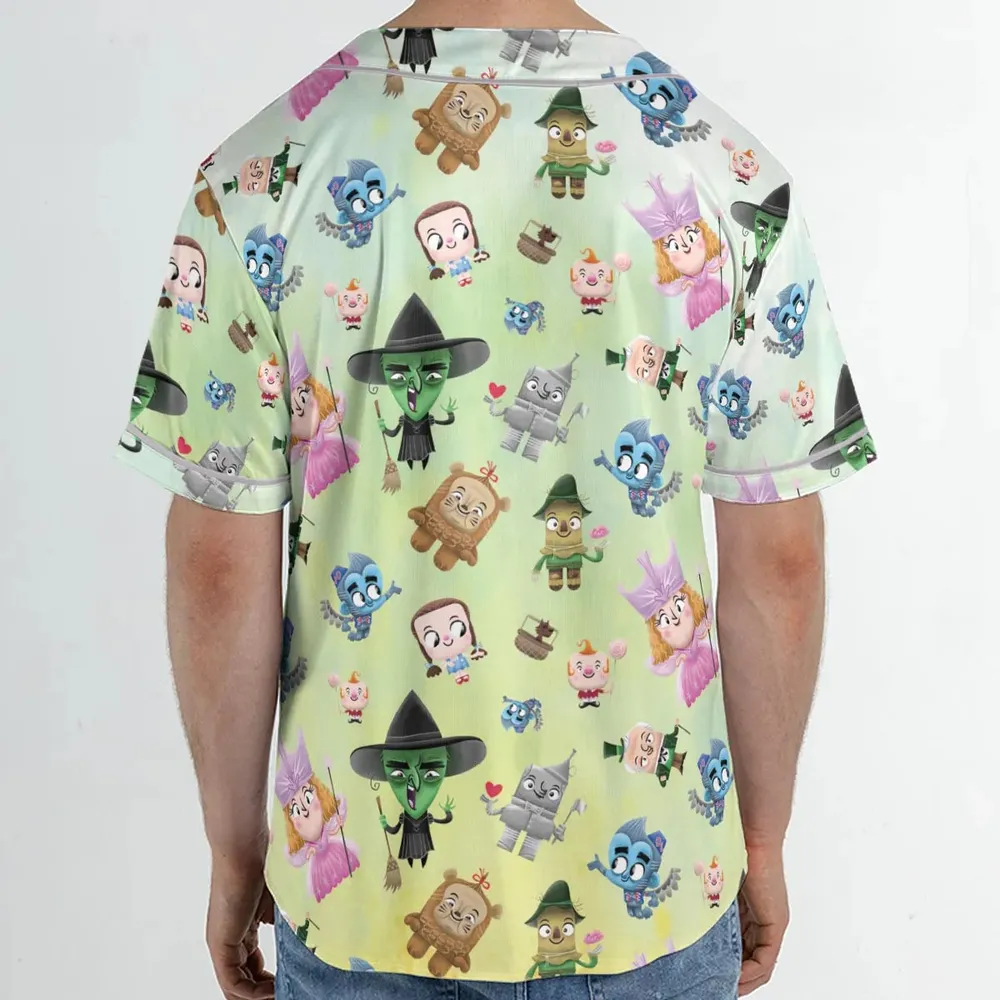 Glinda and Elphaba Meet and Greet Unisex Baseball Jersey - 2