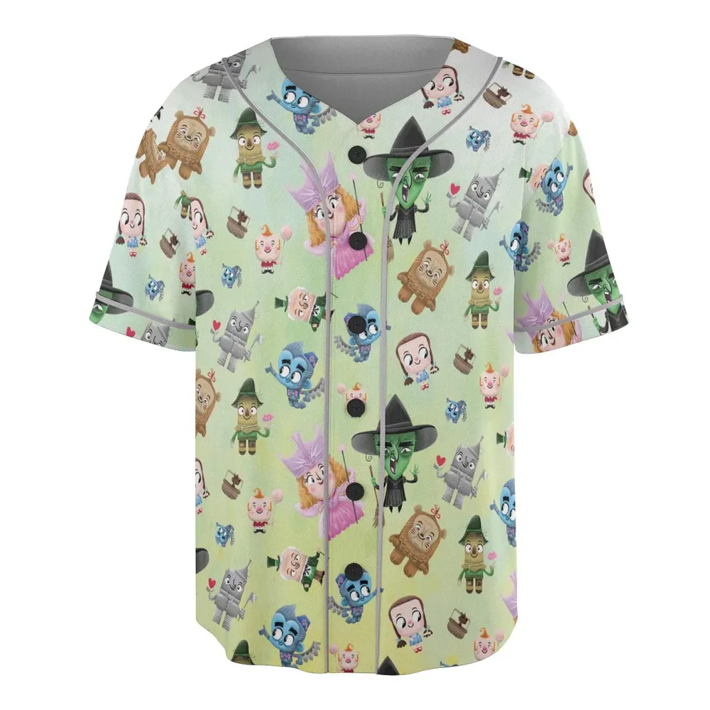 Glinda and Elphaba Meet and Greet Unisex Baseball Jersey - 3