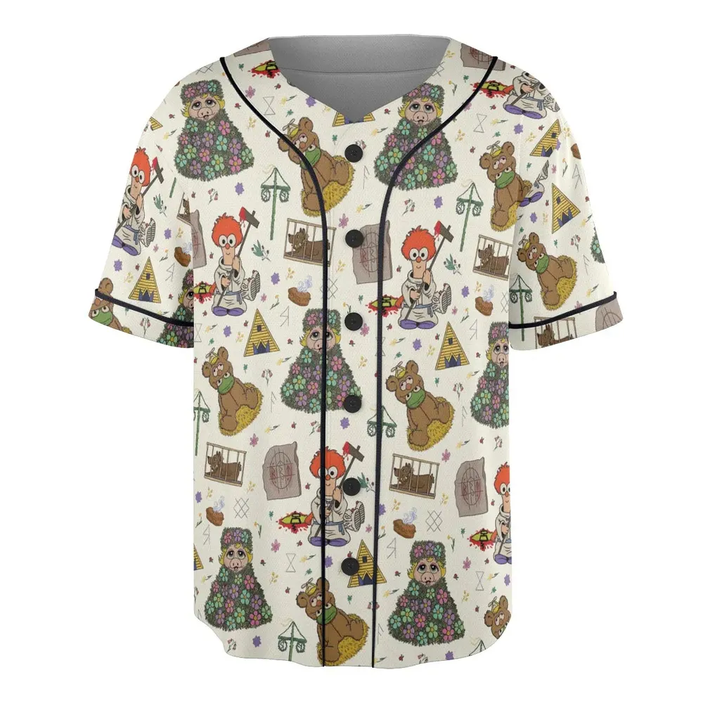 Festivites Midsommar Muppet Babies Unisex Baseball Jersey - 3