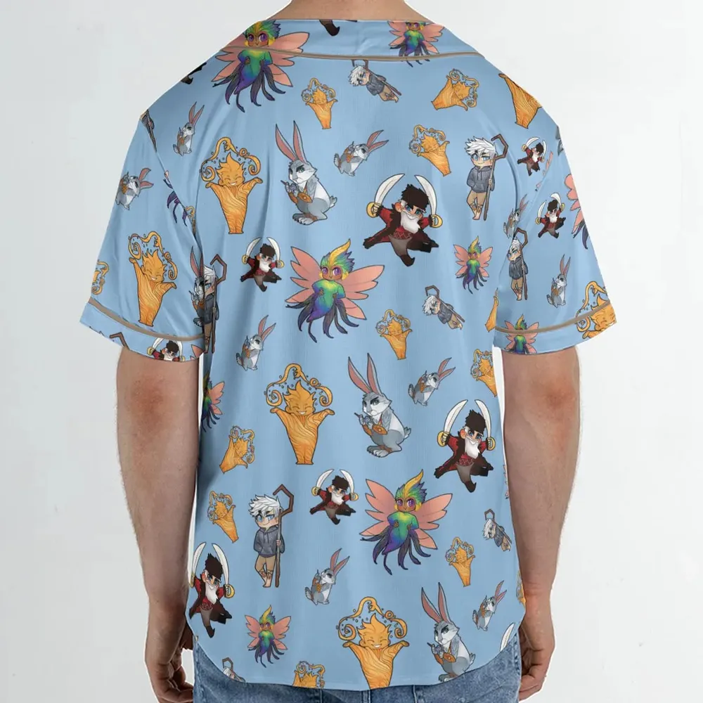 Rise of the Guardians Characters Unisex Baseball Jersey - 2