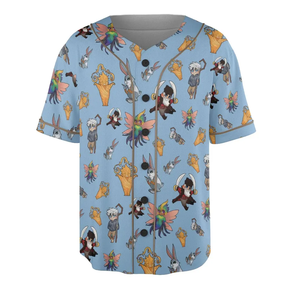 Rise of the Guardians Characters Unisex Baseball Jersey - 3