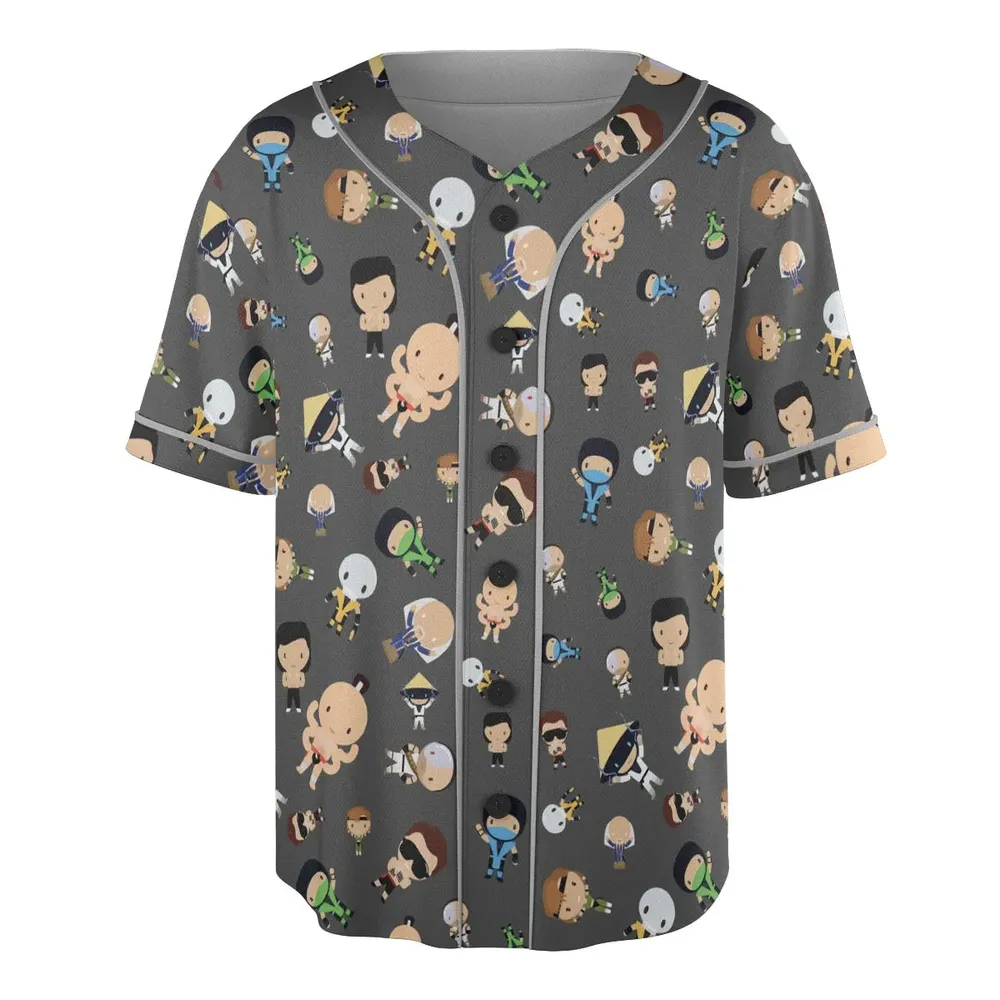Finish Him Mortal Kombat Unisex Baseball Jersey - 3