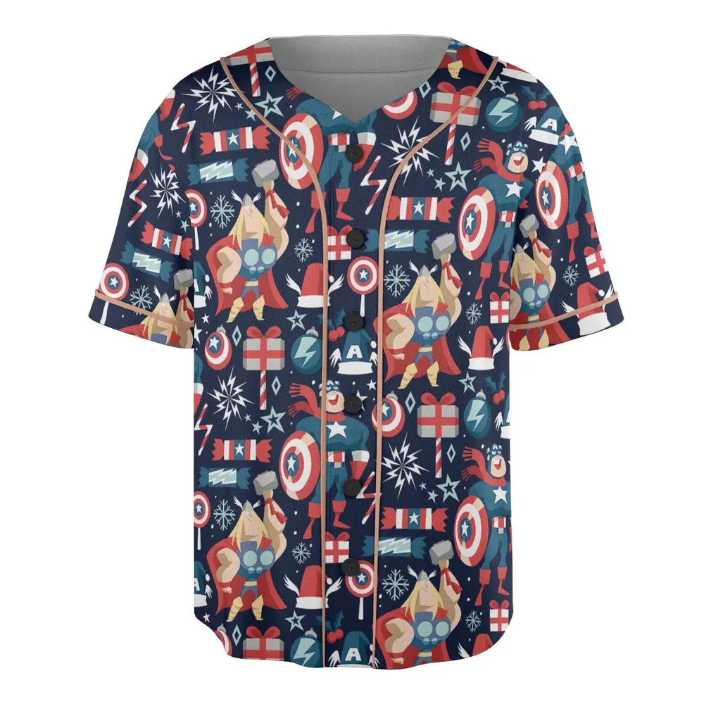 Marvelous Christmas Unisex Baseball Jersey - 3