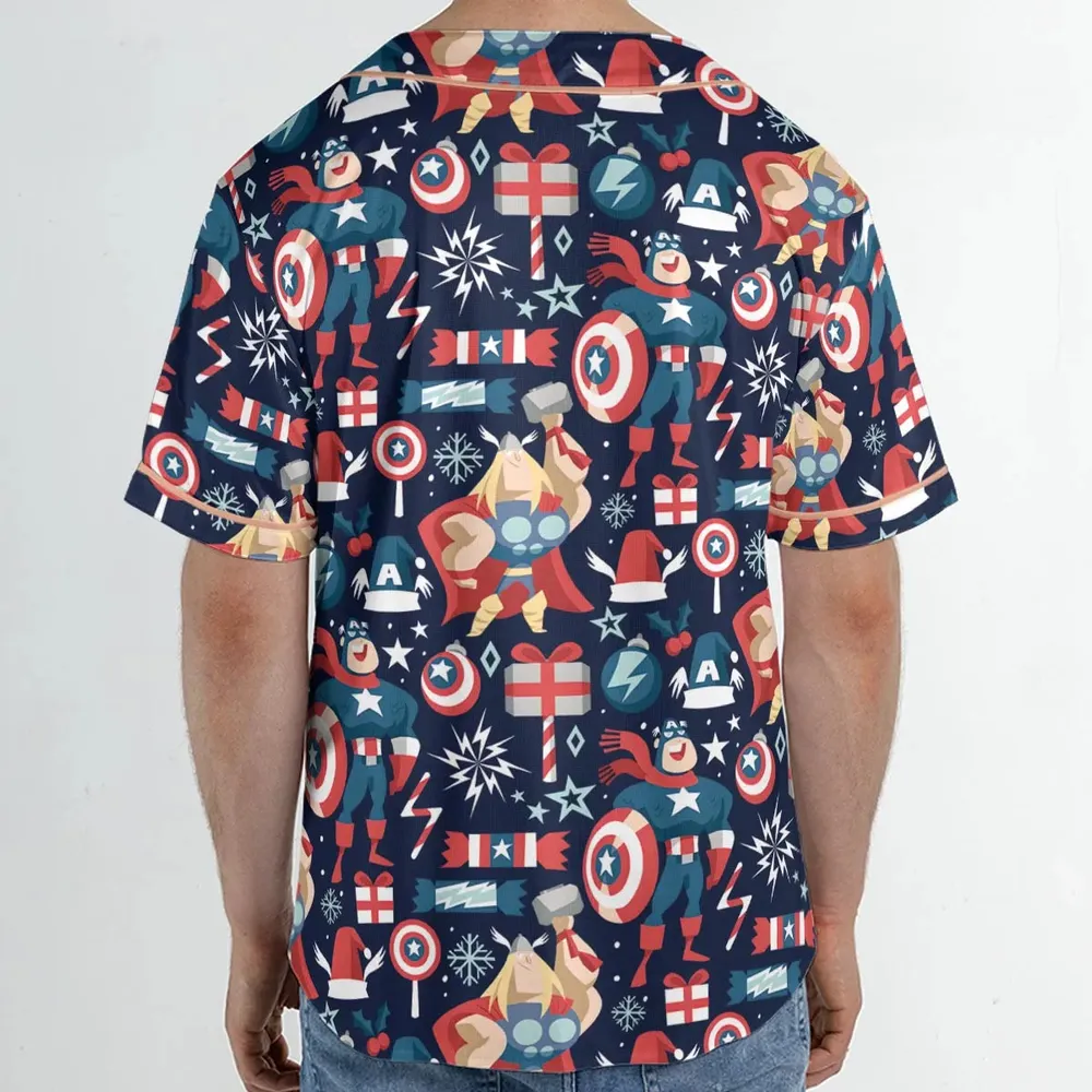 Marvelous Christmas Unisex Baseball Jersey - 2