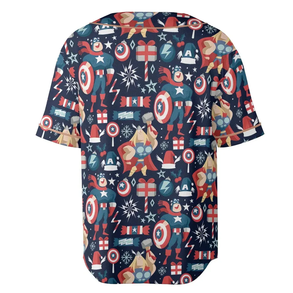 Marvelous Christmas Unisex Baseball Jersey - 4