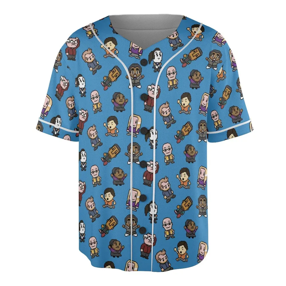 Pixel Community Unisex Baseball Jersey - 3