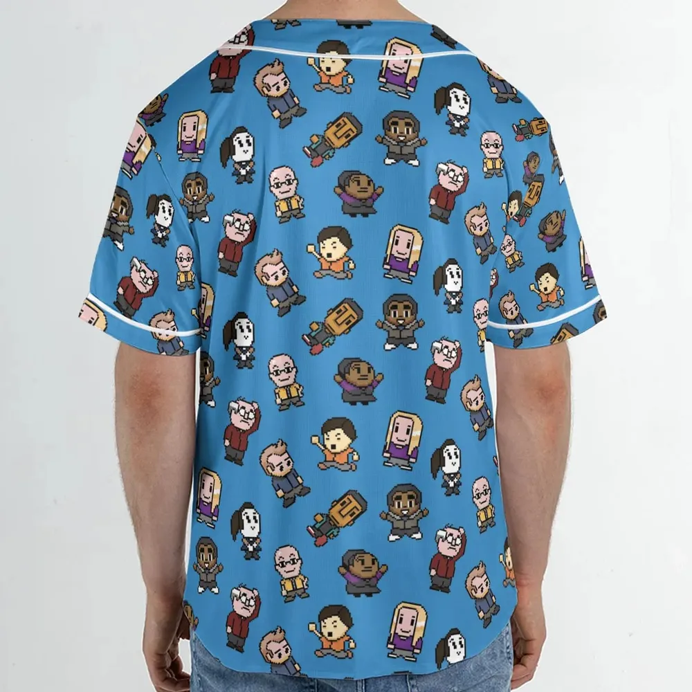 Pixel Community Unisex Baseball Jersey - 2